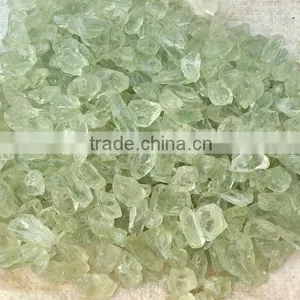 2~3cm 100% Natural Untreated Rough Green Crystal Tumbled Stones thumbnail-2