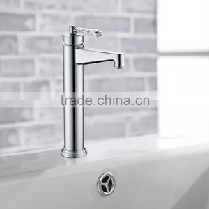 Wall Mounted Brass Rainfall Double Handle Bathroom Faucet thumbnail-5