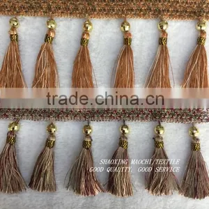 Wholesale Tassel Fringes With Two Different Colors for Home Textile Accessory thumbnail-3