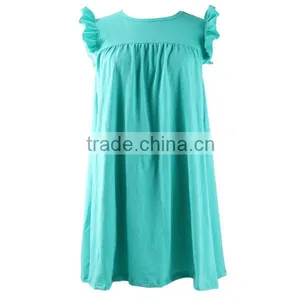 Beautiful Long Frocks Images Children Boutique Clothing Baby Girls Dress Pure Cotton Dress thumbnail-1