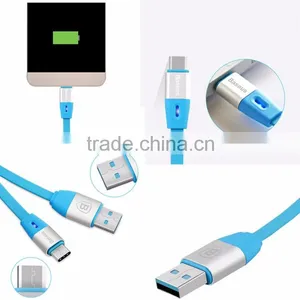 Baseus Original Auto-disconnect Type C Data Cable 2.1A USB Cable Intelligent Control Chip Charging LED Type C Phone Cable Line thumbnail-4
