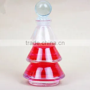 80ml 2015 Hot Sale Clear Glass Art Deco Christmas Tree Perfume Bottle. thumbnail-1