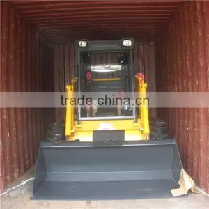 Construction Use Bobcat Chinese Skid Steer Loader With Bucket thumbnail-2