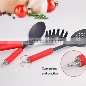 Best Food Grade Nylon Kitchen Utensils Set 6 Pieces For Cooking With Stainless Steel And Tpr Painting Of Kitchen Tools thumbnail-5