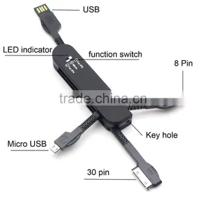 Mini Data 2 in 1 Micro Usb Military Knife Cable thumbnail-3
