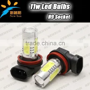 H9 11W Super Bright Auto Front Fog Lights Driving Lighting LED Bulbs 12V thumbnail-1