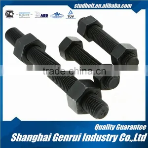 High Quality Black Color 1/4 -4 Inch Astm A193stud Bolt b7 thumbnail-4