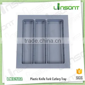 Environmental Plastic Plastic Compartment Tray Kitchen Plastic Tray for Knife thumbnail-1