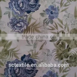 98%Cotton 2%spandex Stretch Cotton Flower Printing Twill Woven Fabric 32x32+40D/170x65 thumbnail-1