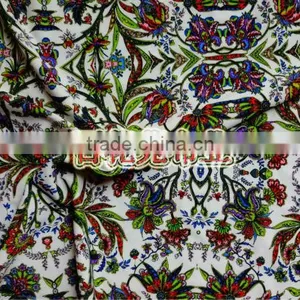 Chlorine Resistant Swimwear Fabric With Floral Print Nylon Lycra Spandex Fabric thumbnail-1