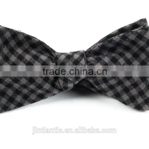 2016 Hot Selling Cheap and Fashion Plaid Mens Silk Bow Tie for Boys thumbnail-1