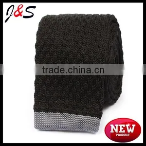 New Arrival Prussian Nacy Blue Knitted Necktie KT063 thumbnail-2