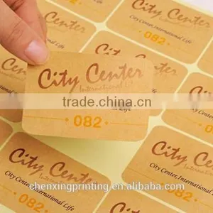 Custom Size Cheap Price Adhesive Kraft Paper Sticker Label thumbnail-1
