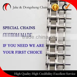 Sus304 Special Custome Made Conveyor Chains With Round Attachments and Long Pins thumbnail-1