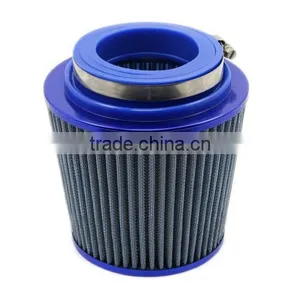 Universal Auto Car Air Filter Cold Air Intake 3" 76-88-100mm Round Tapered thumbnail-1