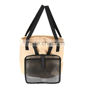 20L Folding Car Water Wash Bucket Outdoor Portable Fishing Bucket Collapsible Retractable Fishing Tackle With Hanging Mesh Bag C thumbnail-1