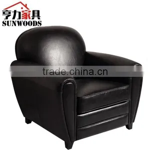 American Luxury Club Sofa Combination Retro Wooden Sofa thumbnail-1