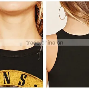OEM Custom Printing Top Slim Fit Vest I-shape Crop Top for Women thumbnail-3