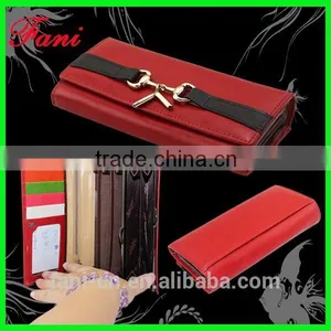 2015 Hot Selling PU Leather Wallet With Fancy Metal Design for Women or Girls thumbnail-1