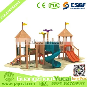 Modern Design Kids Outdoor Wooden Playground Equipment for Children thumbnail-1