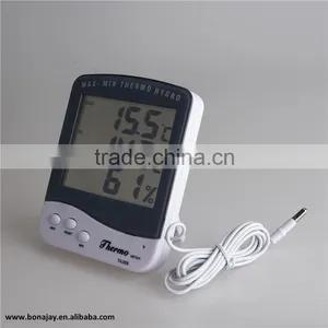 3 in 1 LED Digital In/outdoor Thermometer With Hygrometer thumbnail-2