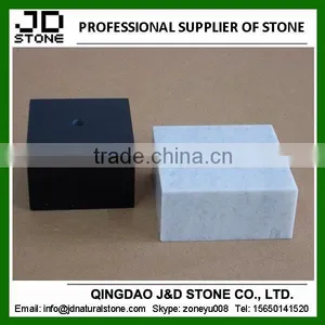 Black Trophy Base/ White Marble Bases/ Trophy Pedestal thumbnail-1