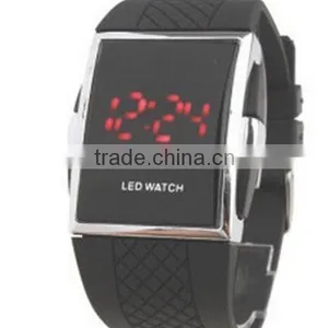 Black Fashion LED Silicone Electronic Watch Sport Watch Magnetic Watch Strap thumbnail-1