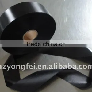 Black Polyester Satin Ribbon/ Printed Label thumbnail-1