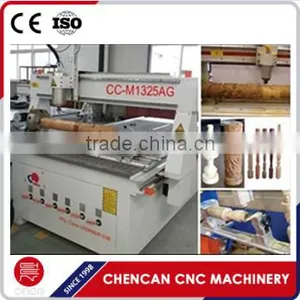 Shandong Multi-function Wood Cylinder CNC Wood/MDF/PVC Carving Machine 1325 CNC Router for Sales thumbnail-1