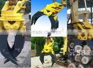 ZX55USR Hitachi Excavator Hydraulic Rotating Log Grapple, Wooden and Stone Grapple for Sale thumbnail-1