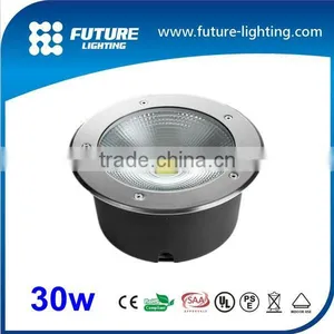 2016 Stainless Steel Cover Recessed Concrete Lights COB 30W LED Underground Light Outdoor Waterproof IP67 thumbnail-1
