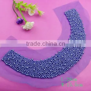 Whosale Hot Sell Fashion Ladies Design Blouse Decorative Pearl Beads Collar thumbnail-1