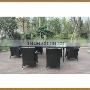 Rectangle Table Rattan Dining Set KD Table thumbnail-2