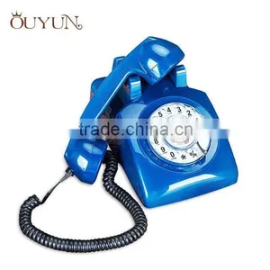 Rotary Dial Keys Retro Red House Telephone thumbnail-4