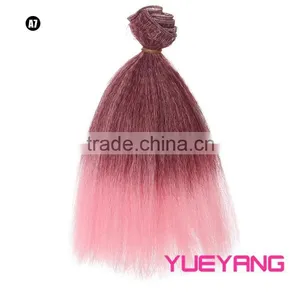 Two Color Hair Weave Extension Bundle for DIY Doll Wig thumbnail-2