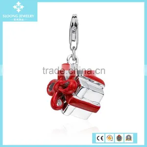 Quality Silver Jewelry Present Box Charm in Sterling Silver thumbnail-1