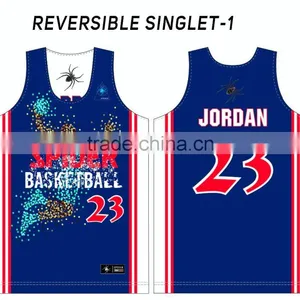 Uniform Design Fashionable Sublimation Basketball Jersey thumbnail-1