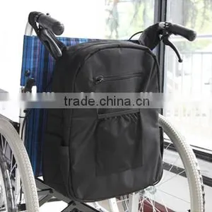Topmedi Mesh Side Bag Power Electric Wheelchair Pannier Bag With Padded Loop Scooter Bag for Disabled thumbnail-2