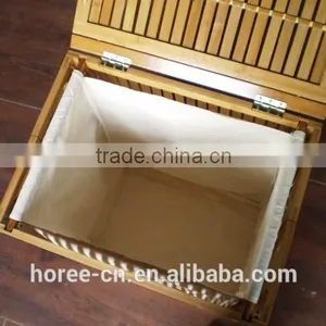 Top Quality Manmade Bamboo Laundry Basket for Bathroom thumbnail-5