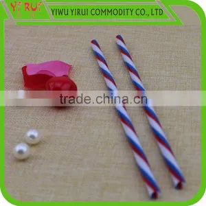 pp Drinking Straw With Three Colors Spiral thumbnail-2