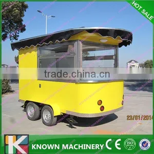 Street/Cinema/Park/School Mobile Food Trailer For Sale/Churros Hot Dog Waffles Food Cart thumbnail-1