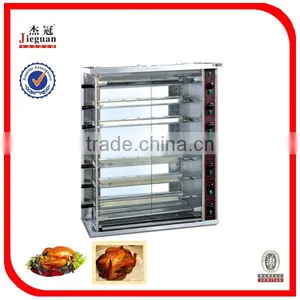 Hot Sale Stainless Steel Gas Chicken Rotisserie JGT-7P Mobile: 0086-13632272289 thumbnail-1