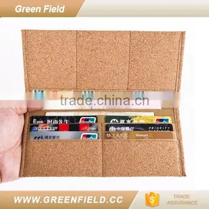 Green Field Natural Vegan Cork Fabric Wallet Purse Card Holder thumbnail-2