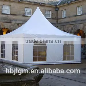 White PVC Tarpaulin 450gsm 550gsm 650gsm for Fabricated Pagoda Tent Roof thumbnail-2
