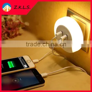 Soft Lighting Night Light Socket With USB Interface thumbnail-1