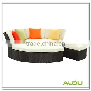 Audu Garden Furniture Sets Wicker Round Sun Bed,Round Daybed thumbnail-2