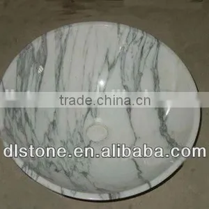 Arabescato White Marble Sink,natural Stone Onyx Marble Granite Wash Basin Sink thumbnail-1