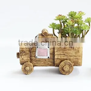 2016 Hot Sale Creative Succulent Planter Zakka Car Cartoon Resin Flower Pots thumbnail-3
