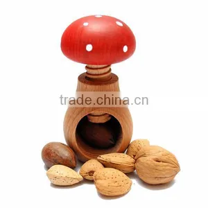 Wood Mushroom Nut Cracker thumbnail-1