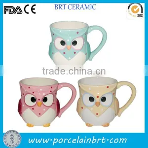 Special Animal Shape Porcelain Owl Mug thumbnail-2